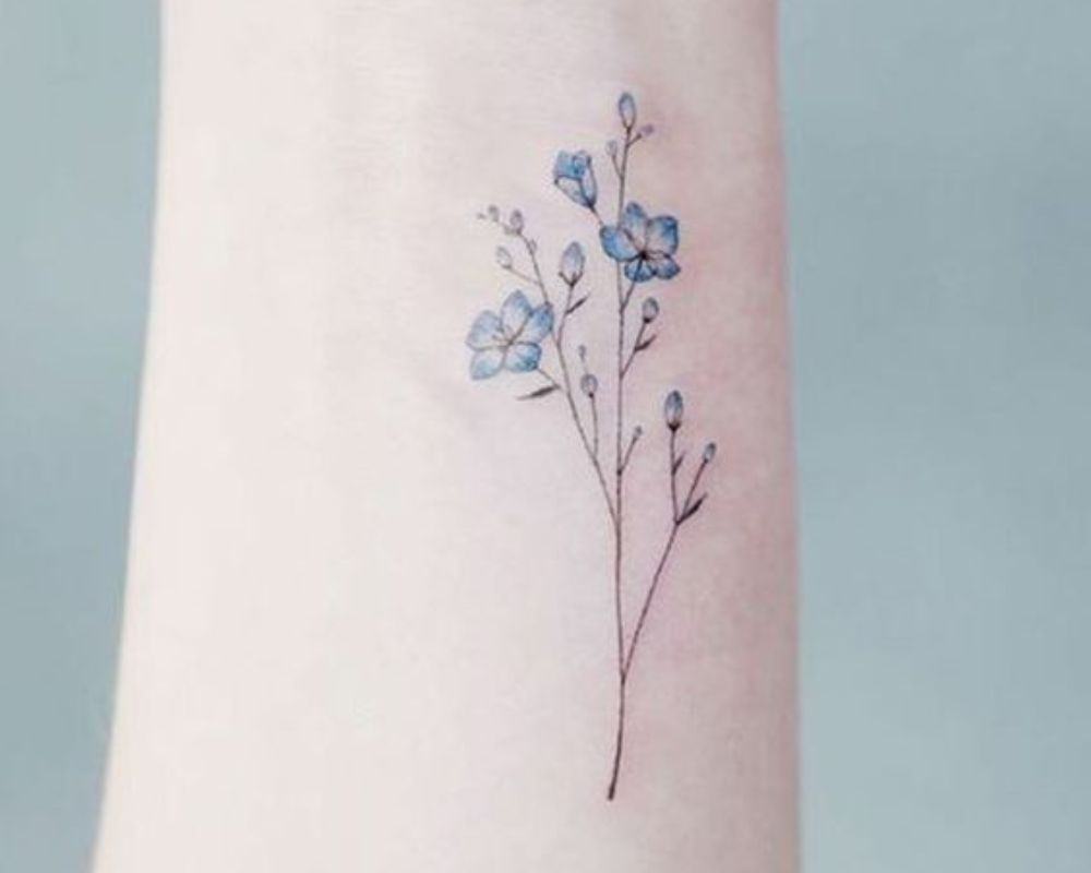 tattoo with one flower