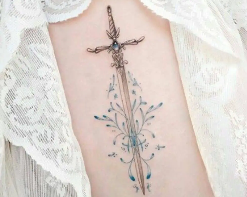 tattoo with a sword