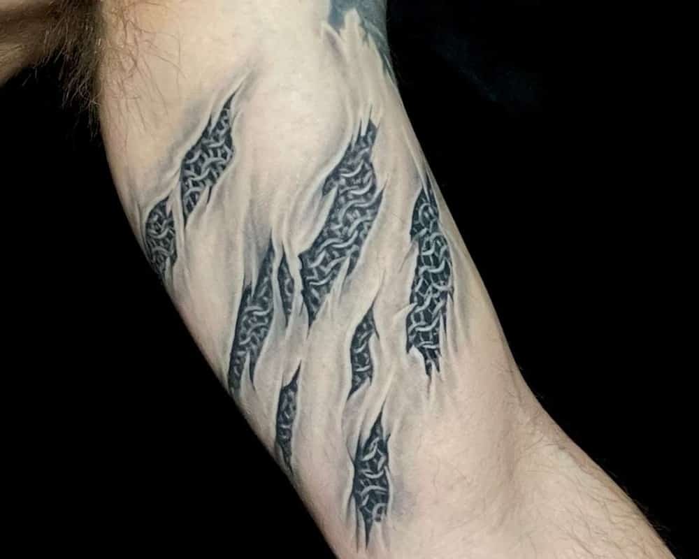 Viking Chainmail Tattoo