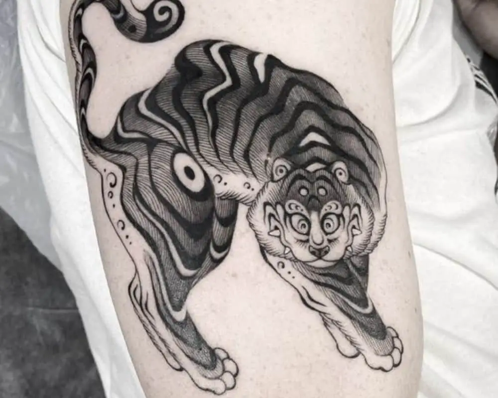 Korean tiger tattoo costs