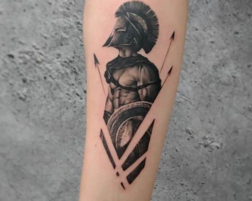 tattoo with a spear