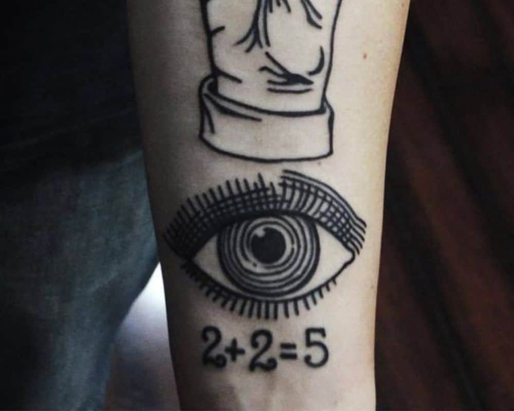 two plus two equals five Tattoo
