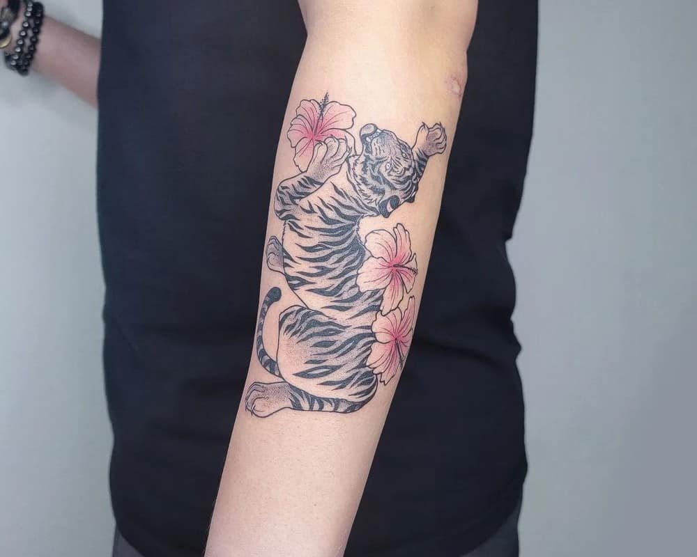 Korean tiger tattoos for men