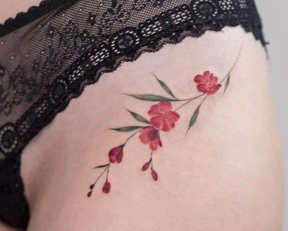 a flower tattoo