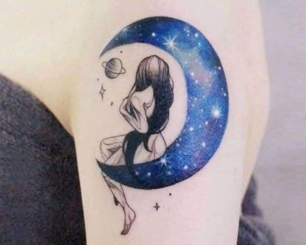 moon tattoo