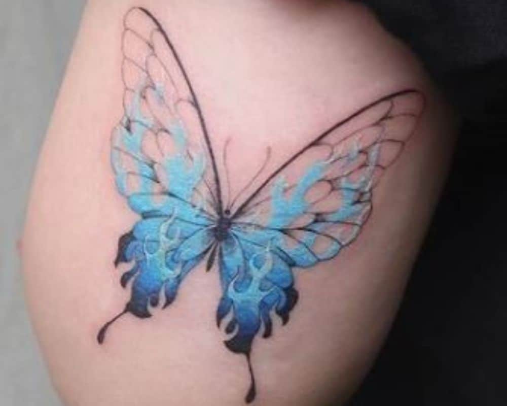tattoo with a butterfly