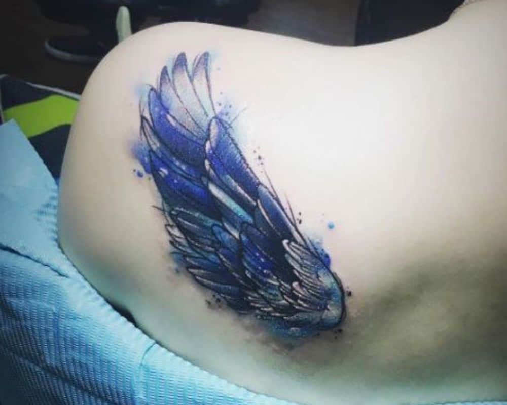 tattoo with a wing