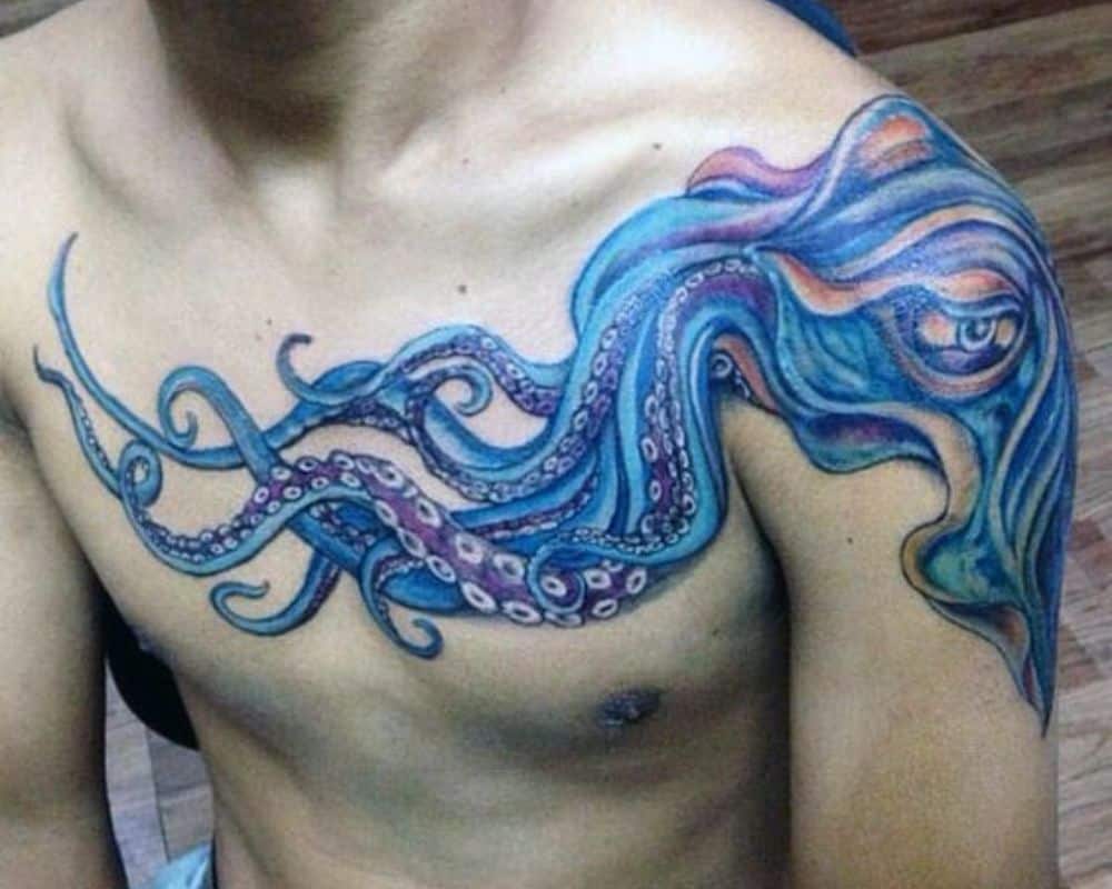 tattoo with an octopus