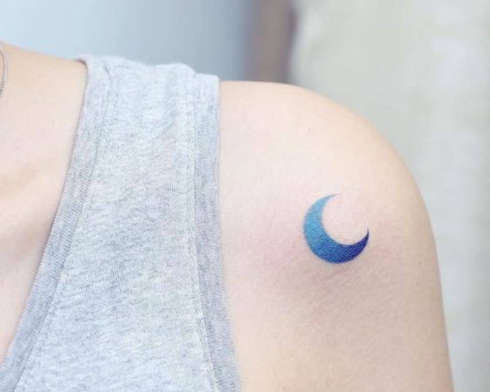 tattoo with the moon