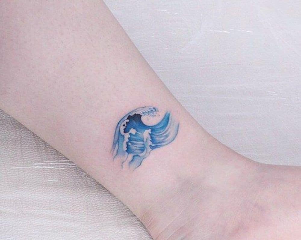 tattoo with wave