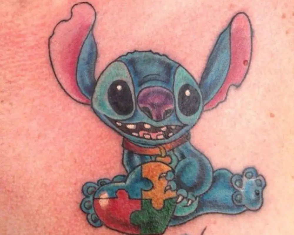Small Disney Autism Tattoo
