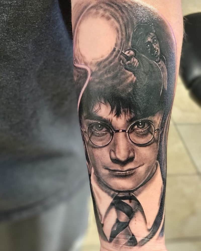 tattoo of Harry Potter