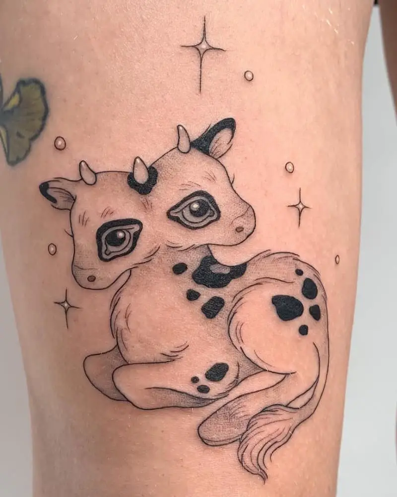 Gay people love to get a tattoo of a two headed calf staring into the sky  seeing twice as many stars as usual  TwoHeaded Calf Poem by Laura Gilpin   Know