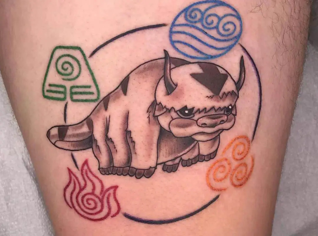 Appa in the midst of the elements tattoo