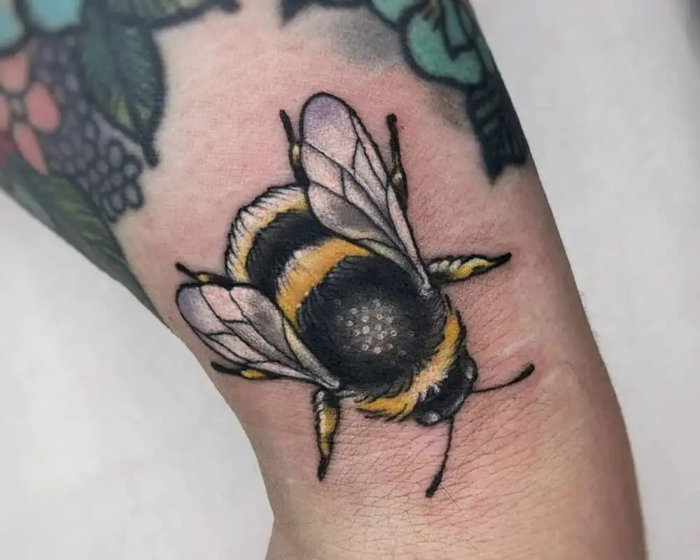 Big bumblebee tattoo