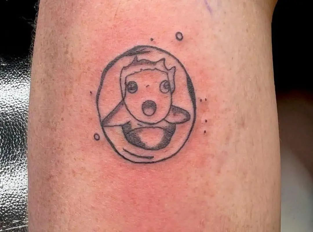 Swimming Ponyo in the bubble tattoo