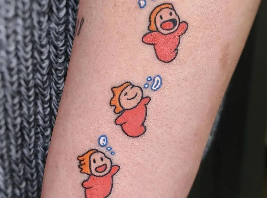 3 little Ponyos tattoos