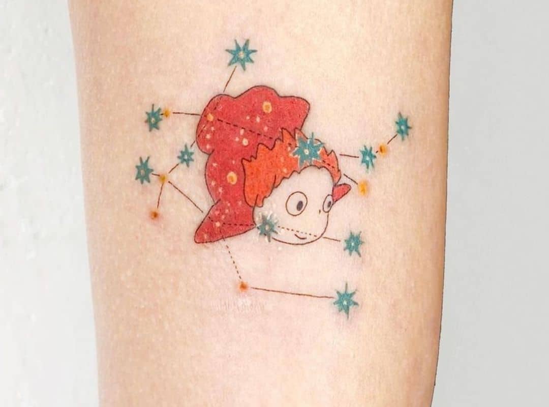 Ponyo in the constellation tattoo