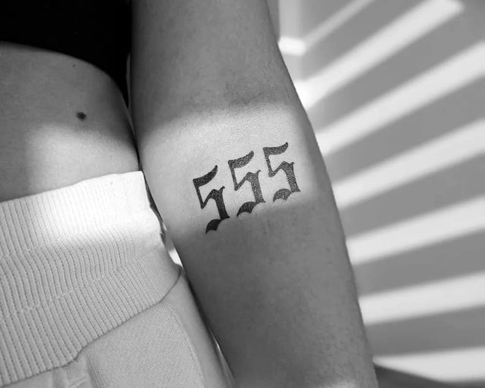 555 Tattoo - Meaning & 11 Best Ideas in 2024