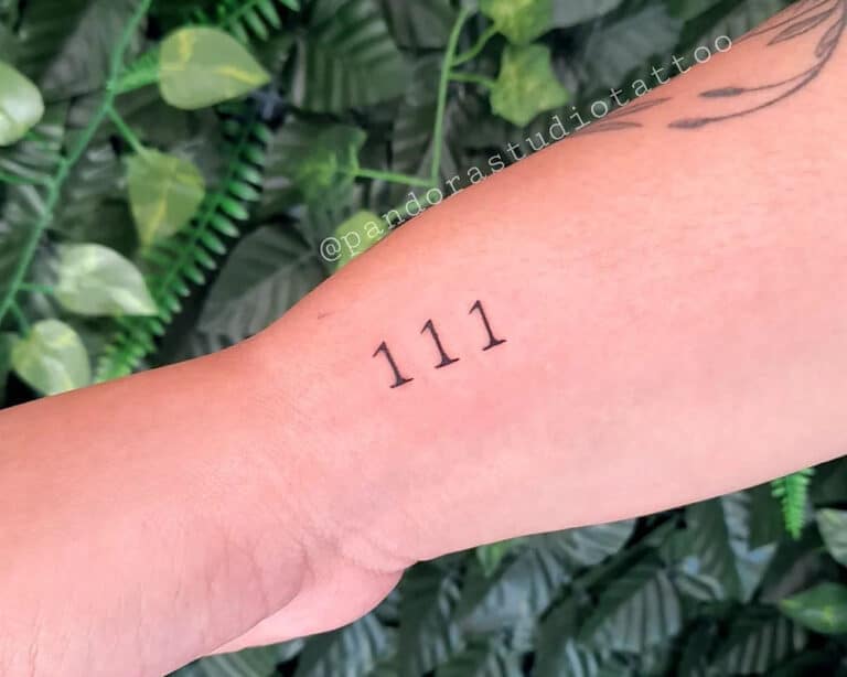 111 Tattoo Meaning & 11 Best Ideas in 2024