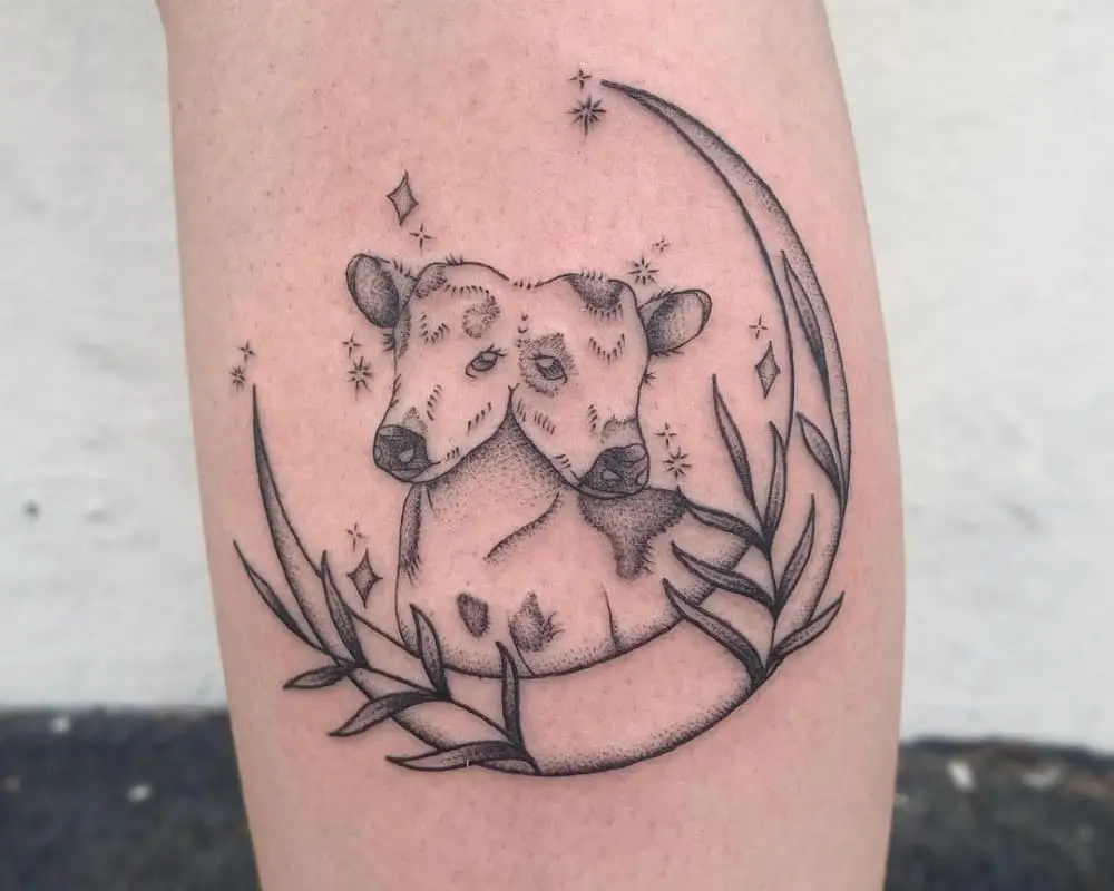 lil 2 headed cow I did a while ago  rsticknpokes