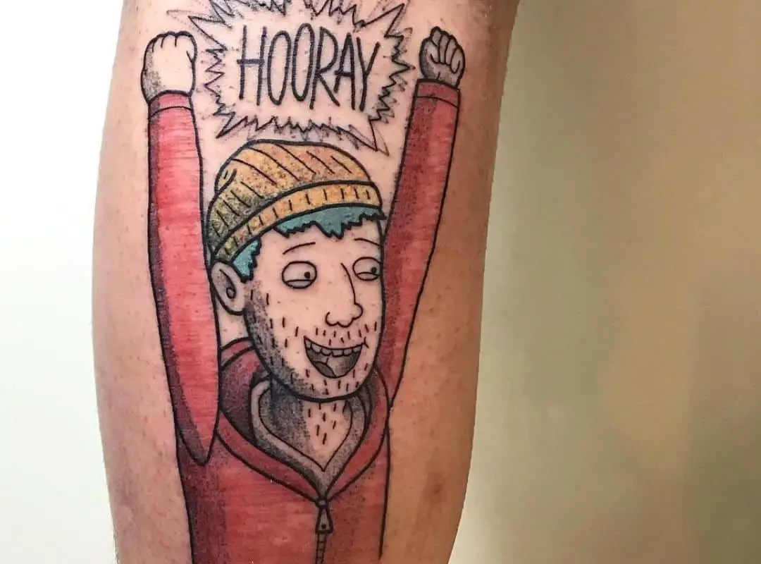 Todd with Hooray tattoo