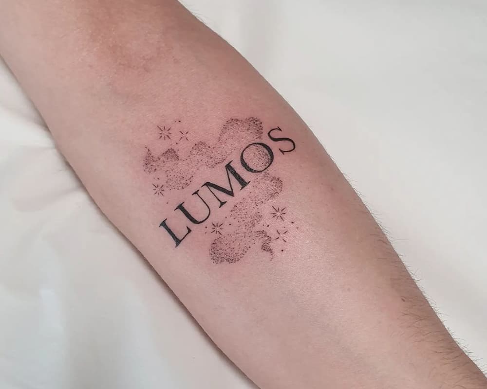 tattoo inscription Lumos