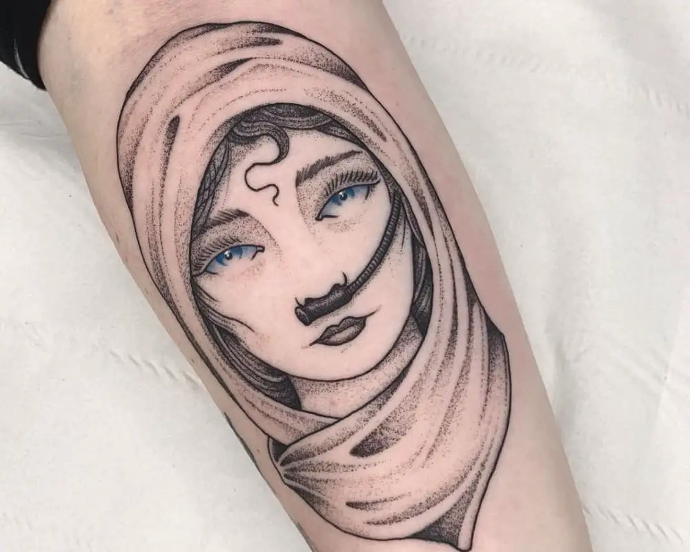 tattoo of Chani in a headscarf