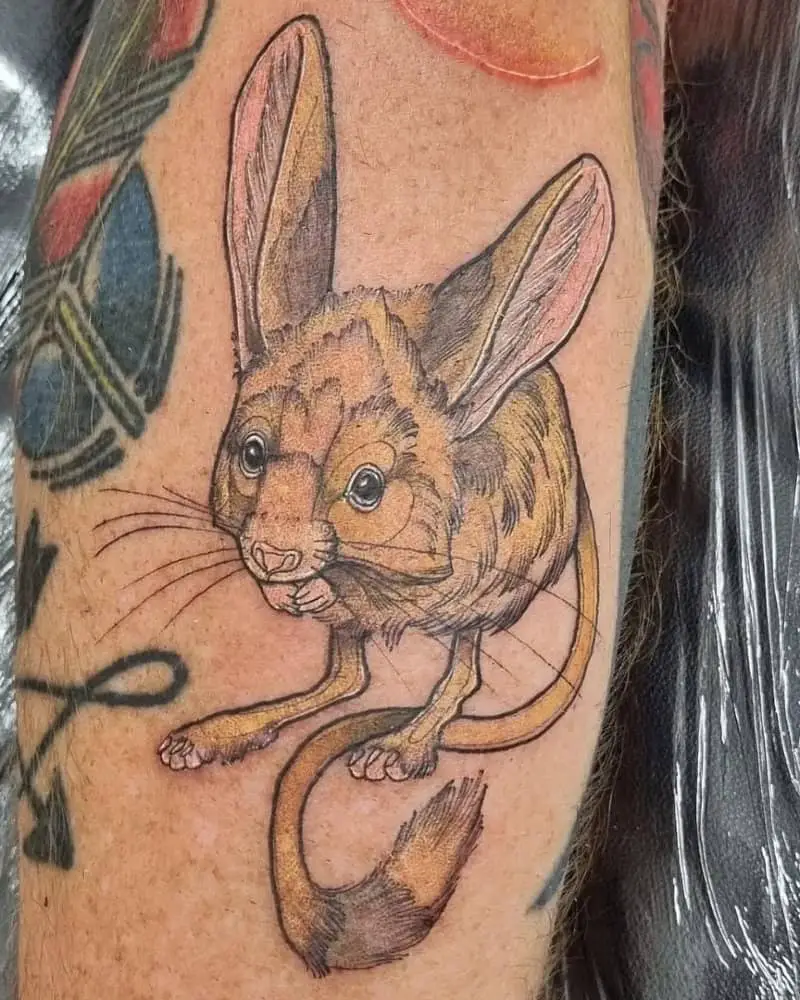 tattoo of a red Desert mouse