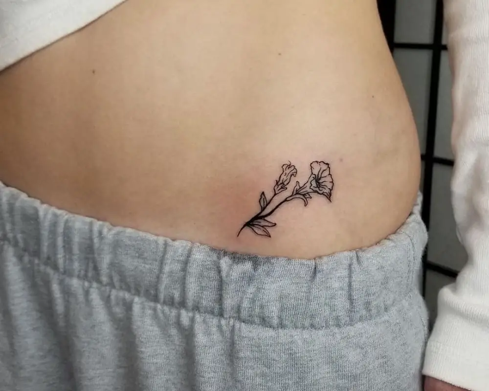tattoo of a small flower