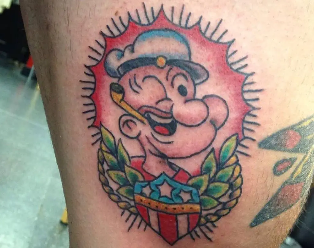 Popeye sailor tattoo