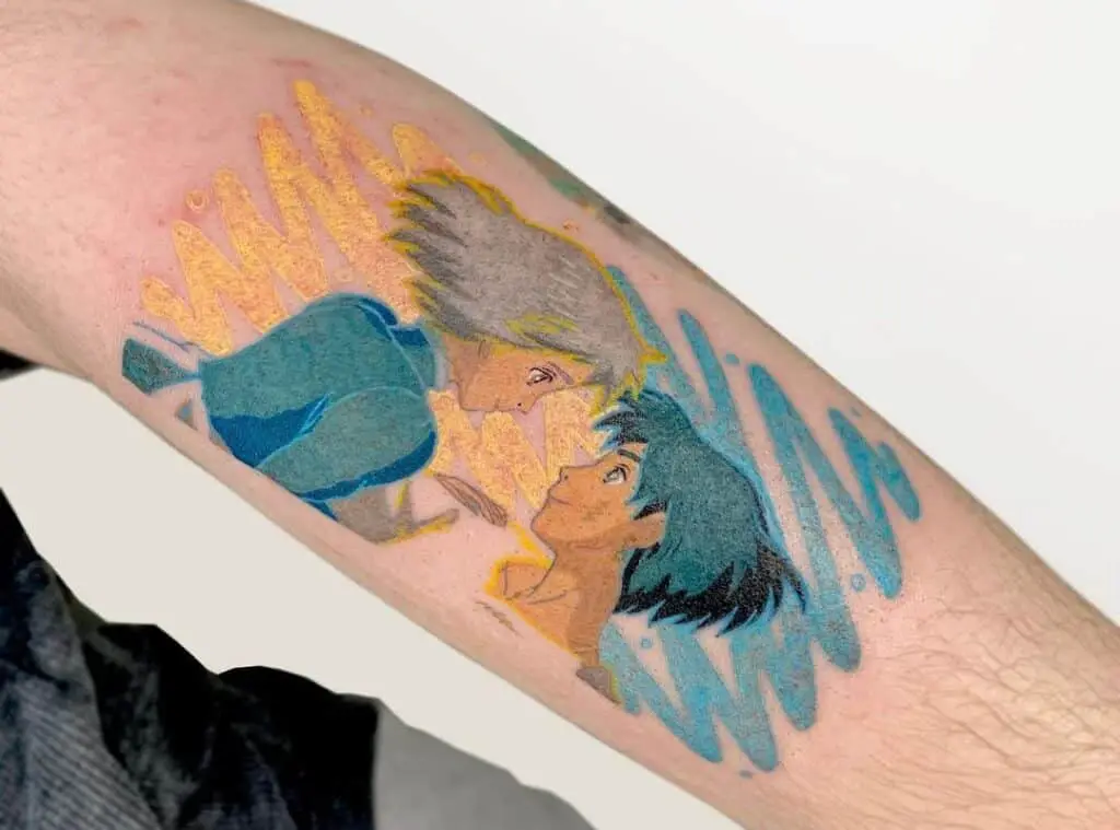 Howl and Sophie together tattoo