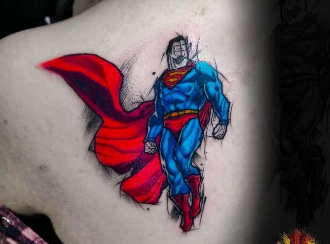 superman tattoo on guard