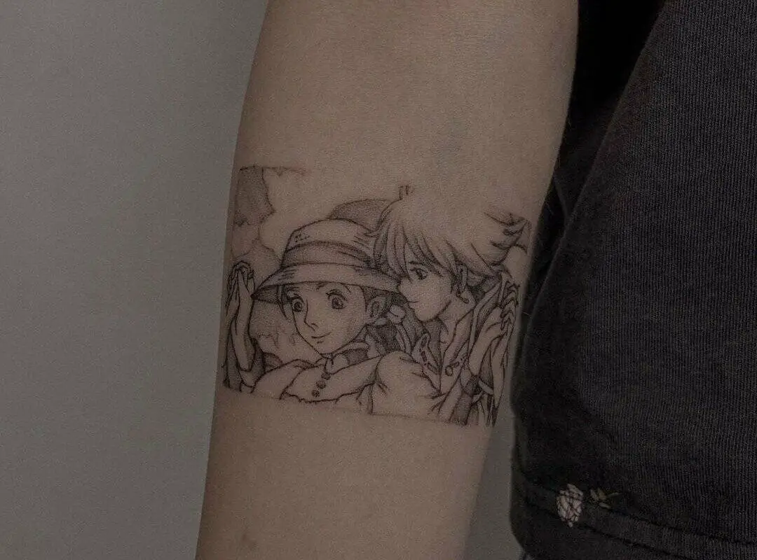 tattoo of haul and sophia in love