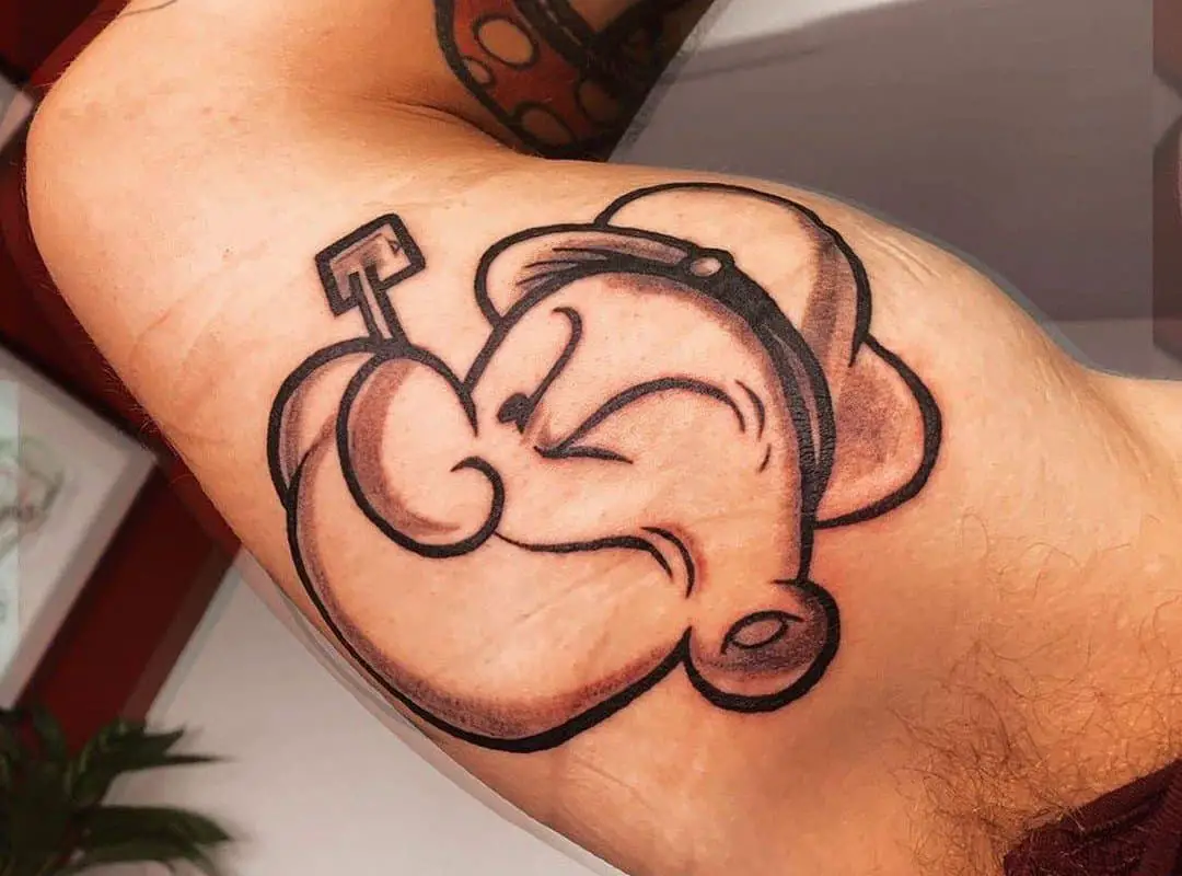 winking sailor Popeye tattoo 