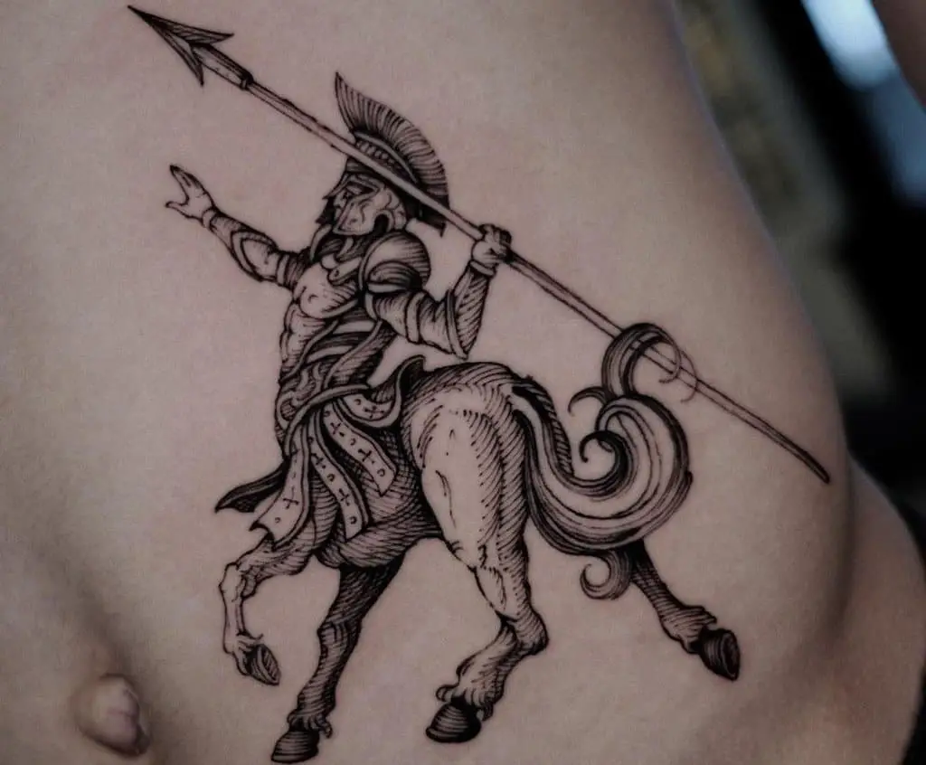Centaur knight tattoo