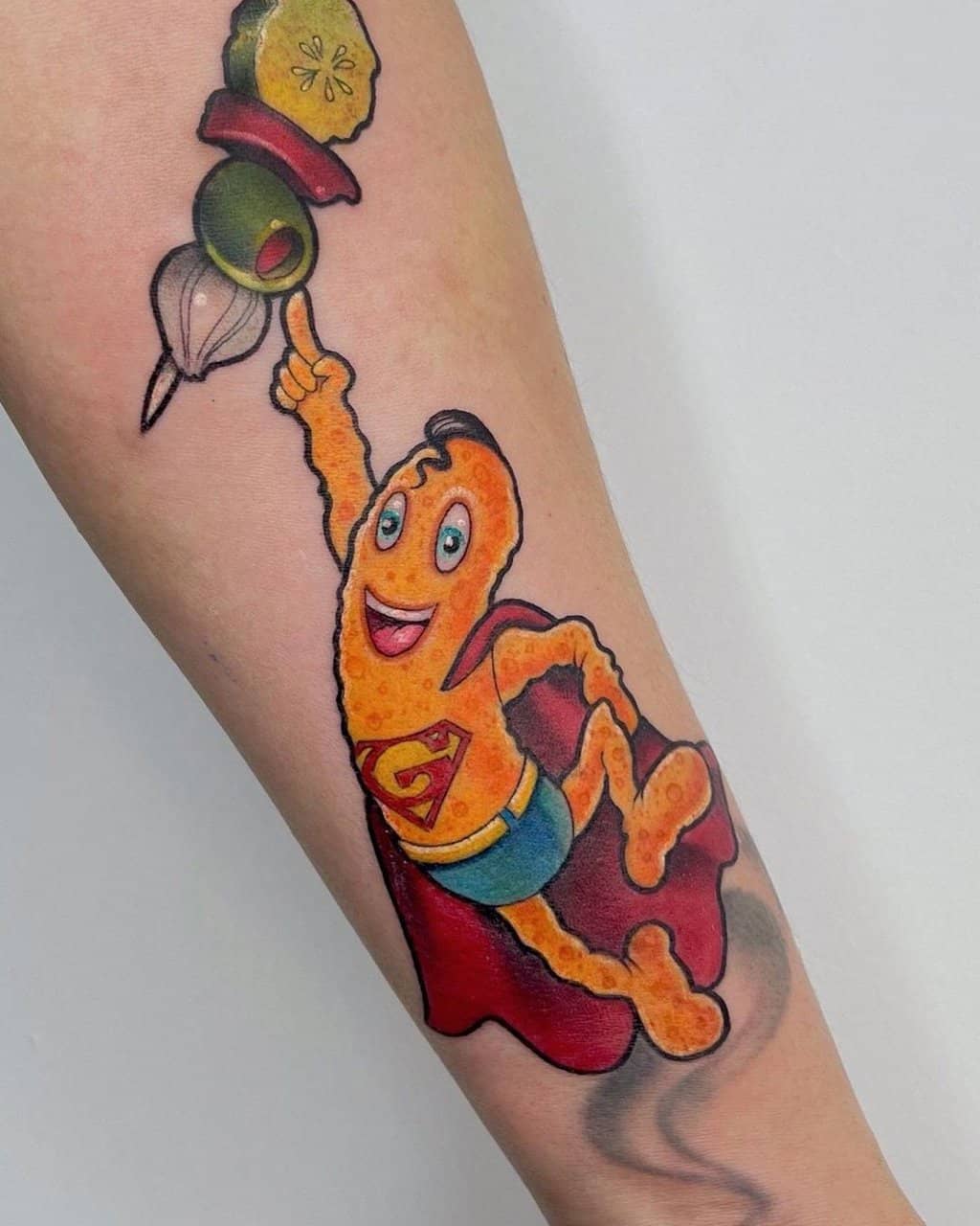 edible superman tattoo
