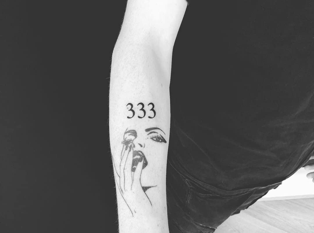 black and white tattoo three hundred and thirty-three 