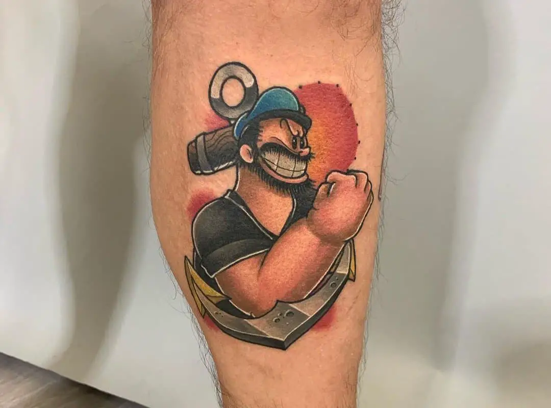 Bluto color tattoo