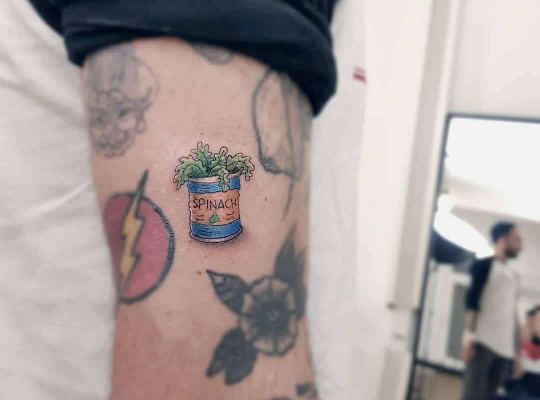 spinach tattoo