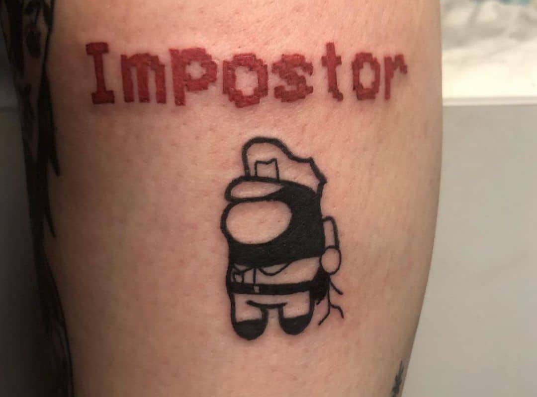 Impostor in a captain form tattoo