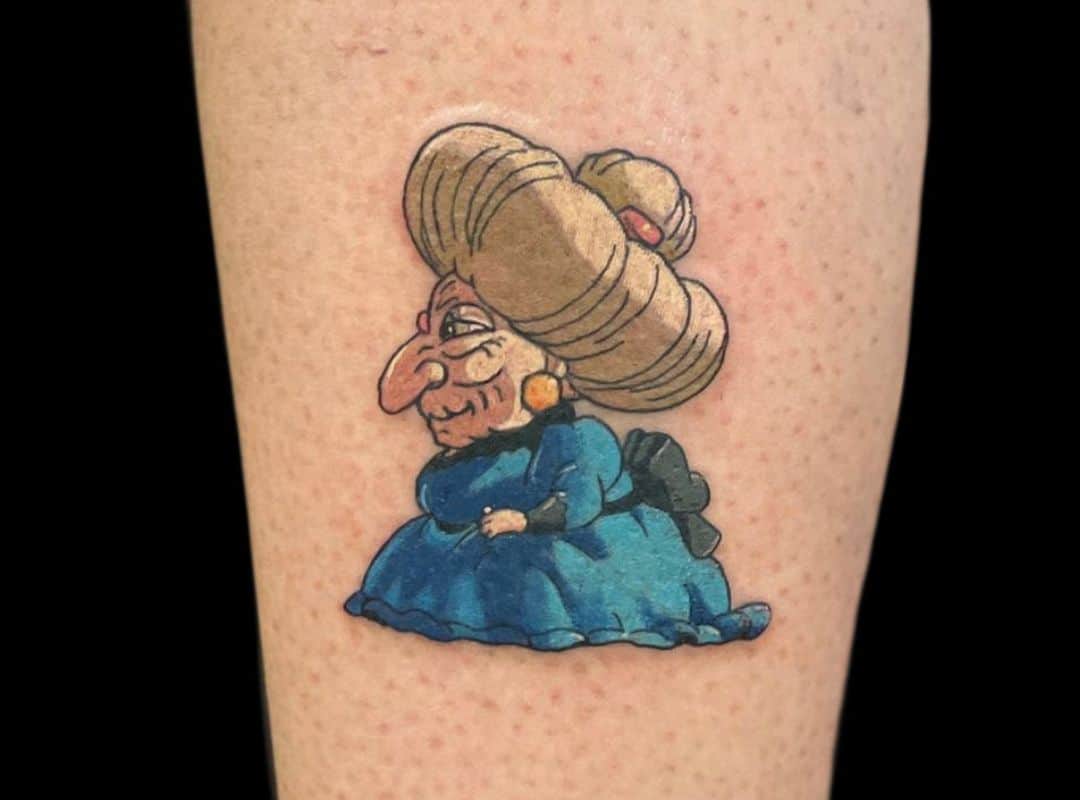 Small Yubaba in a profile tattoo
