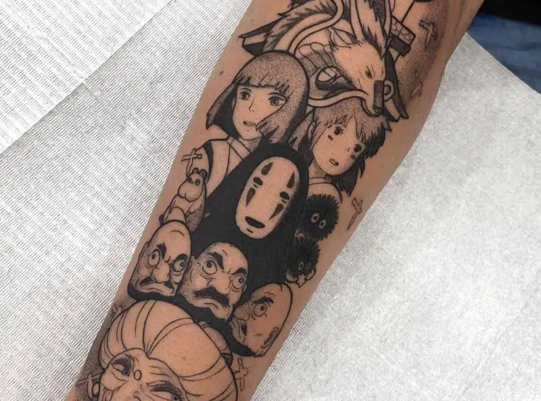 Haku with his friends and enemies tattoo