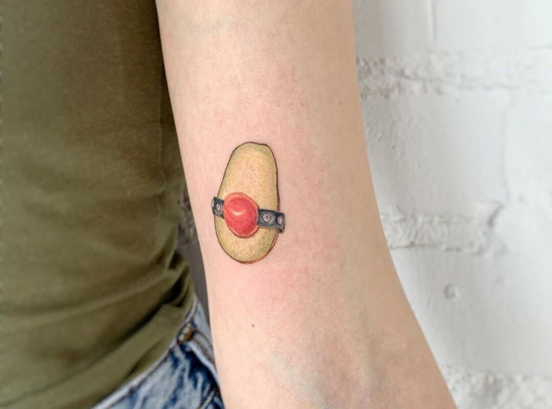 Avocado gag tattoo