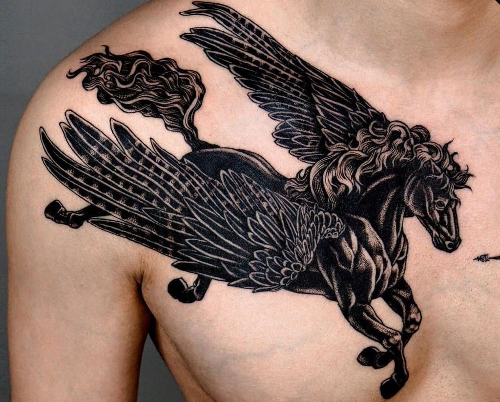 black pegasus tattoo
