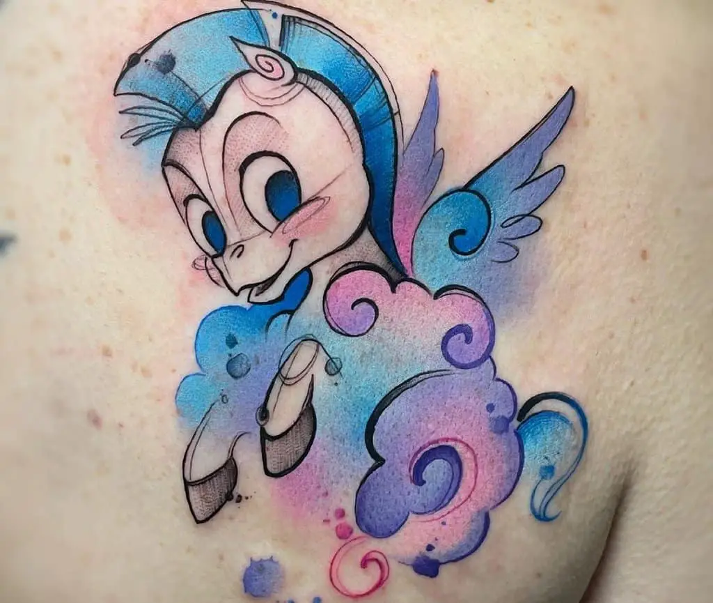 tattoo cartoon pegasus