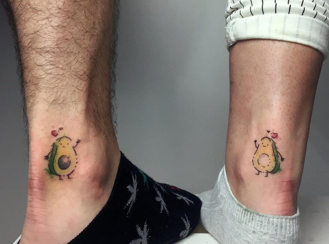 Friends have the same avocado tattoos