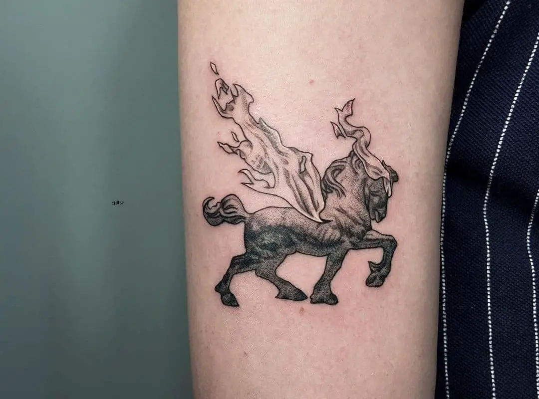 unusual pegasus tattoo