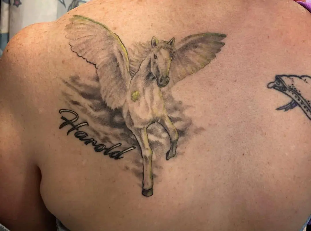 Flying Pegasus tattoo