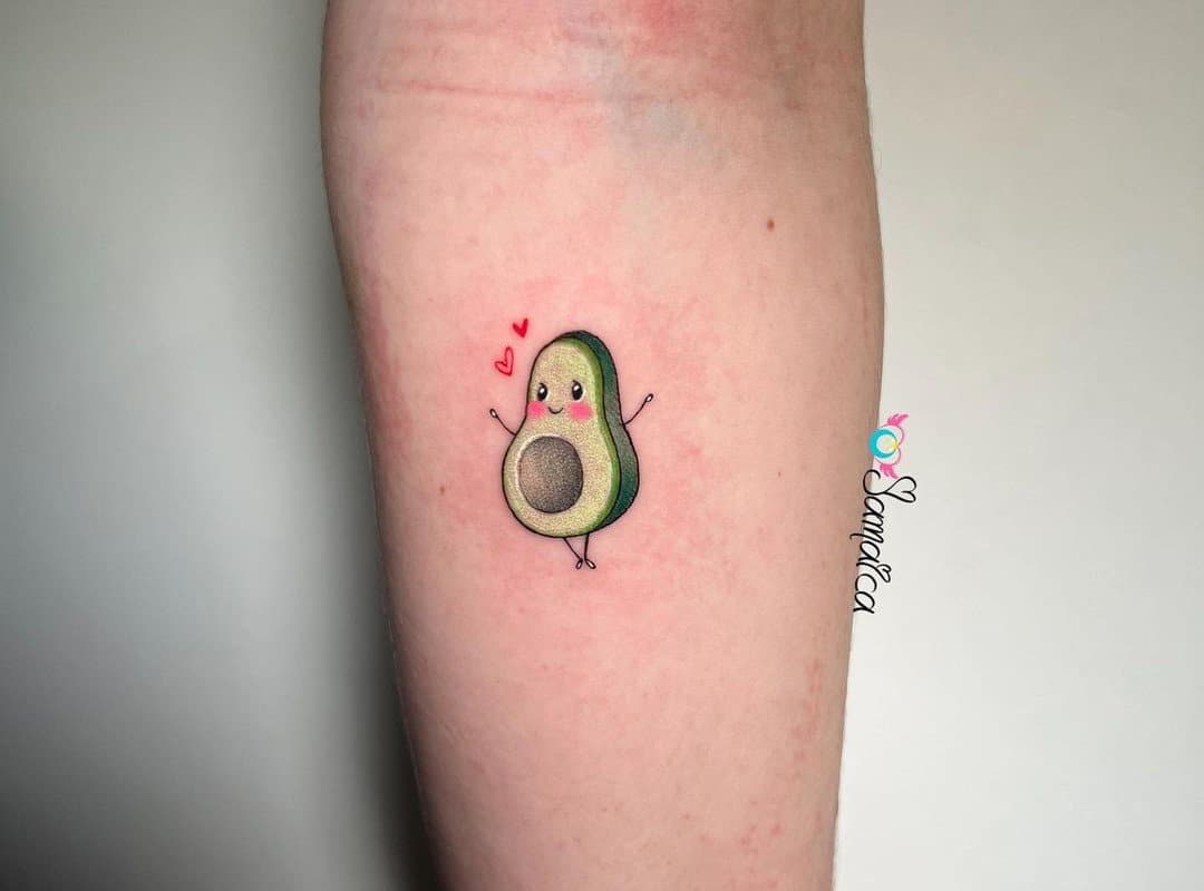 sweet avocado tattoo